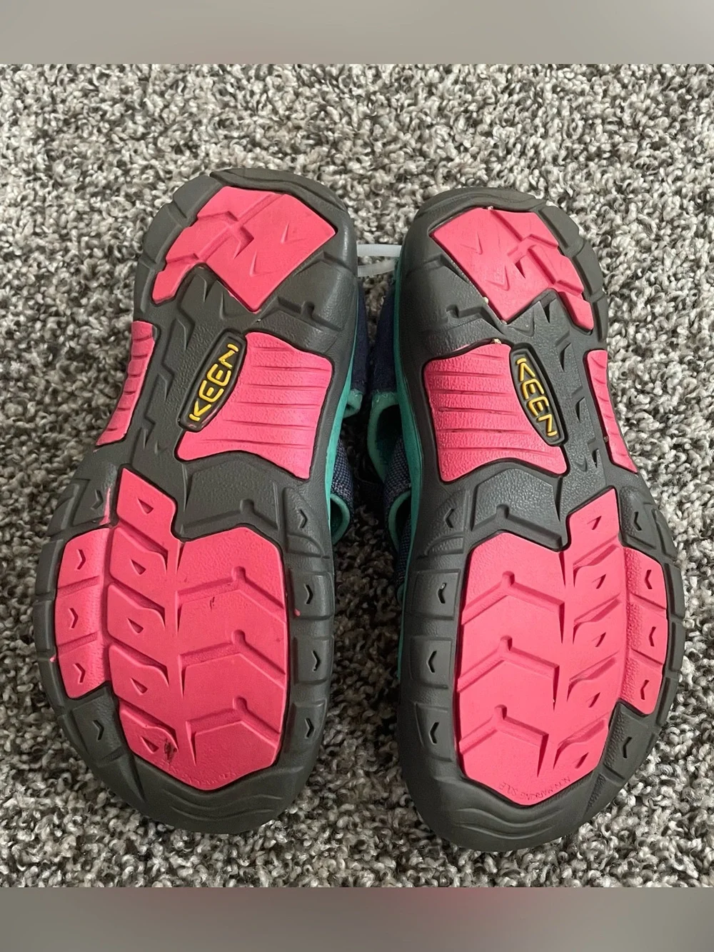 Keen Kids Pink and Teal Closed-Toe Adventure Sandals